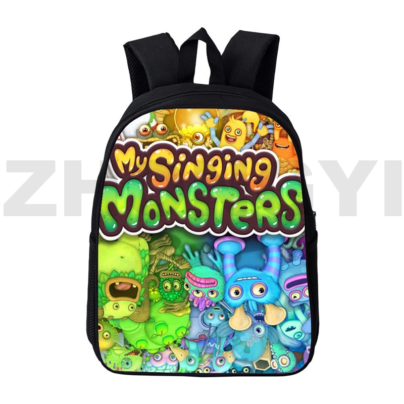 3D Printed My Singing Monsters Game School Bags Zipper Outdoor Sport Travel Backpack 12 16 Inch 2 - My Singing Monsters Plush