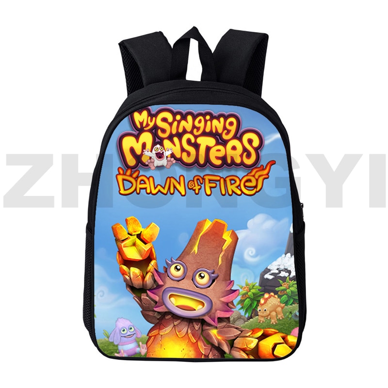 3D Printed My Singing Monsters Game School Bags Zipper Outdoor Sport Travel Backpack 12 16 Inch 5 - My Singing Monsters Plush