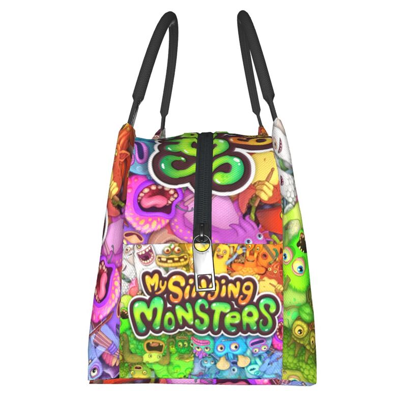 Custom My Singing Monsters Lunch Bag Women Thermal Cooler Insulated Lunch Boxes for Work Pinic or 3 - My Singing Monsters Plush