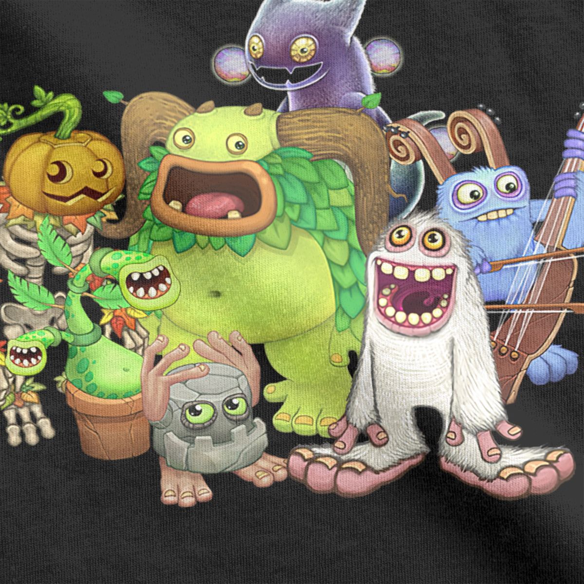 Game My Singing Monsters T Shirt Men Women Cartoon Funny Pure Cotton Tee Shirt Round Neck 2 - My Singing Monsters Plush