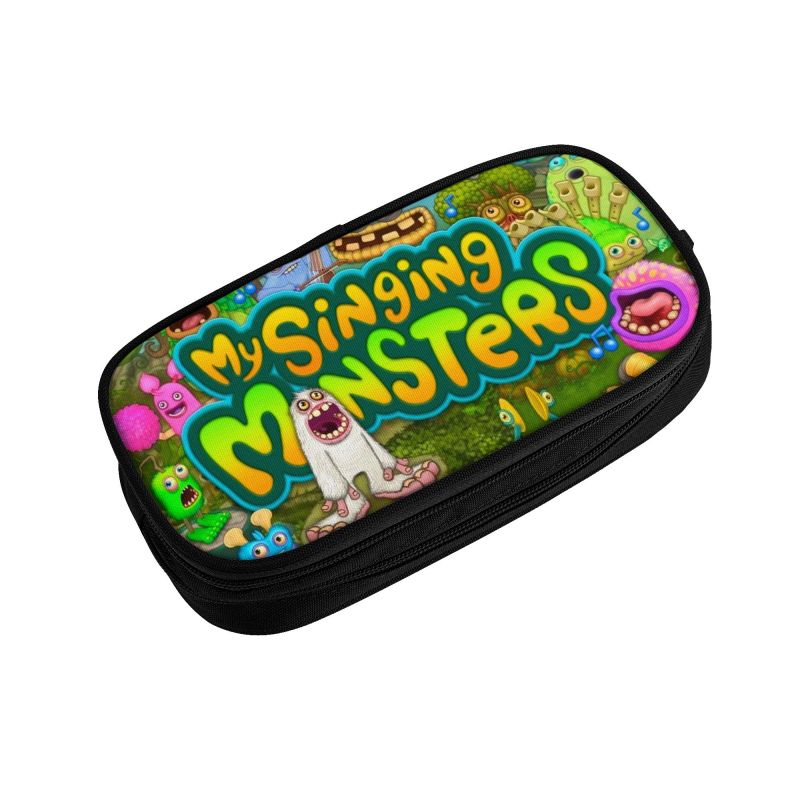Kawaii My Singing Monsters Pencil Case for Girl Boy Large Capacity Pencil Pouch Stationery 2 - My Singing Monsters Plush