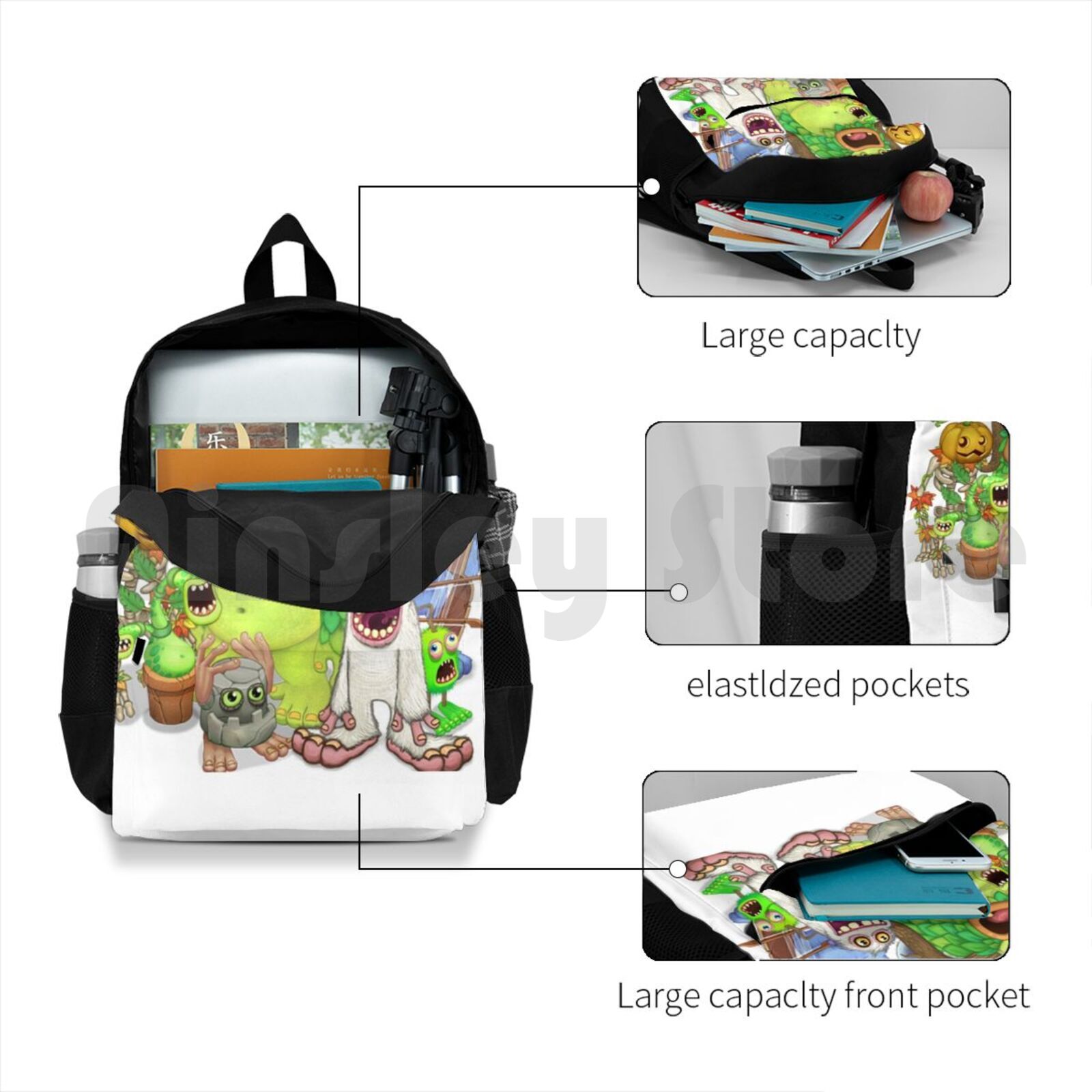 My Singing Monsters Characters Outdoor Hiking Backpack Riding Climbing Sports Bag My Singing Monsters My Singing 4 - My Singing Monsters Plush