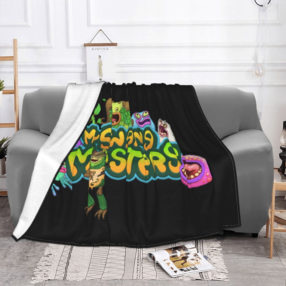 My Singing Monsters Game Cartoon Blanket Plush Funny Soft Throw Blankets for Coverlet Winter 1 - My Singing Monsters Plush