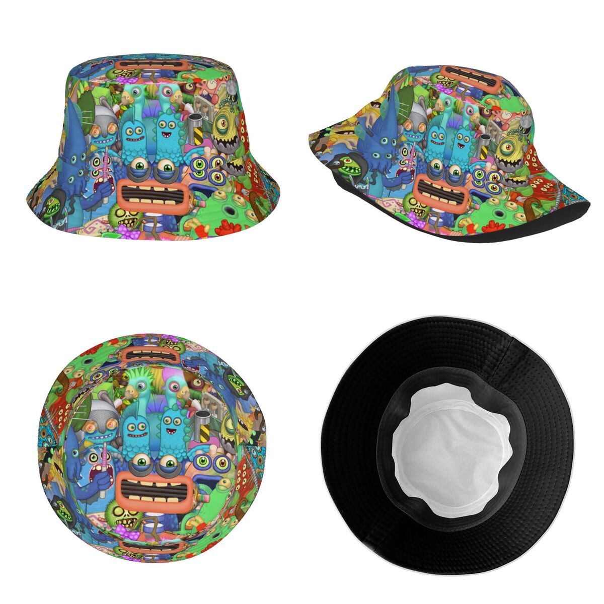 My Singing Monsters Music Game Bob Hat Vocation Getaway Headwear Merch Fisherman Hat for Outdoor Women 4 - My Singing Monsters Plush