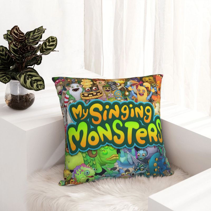 My Singing Monsters Throw Pillow Case Decorative Video Game Modern Cushion Cover Car Pillowcase 4 - My Singing Monsters Plush